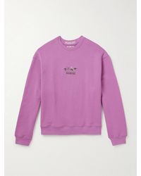 MANAAKI - Logo-Embroidered Cotton-Jersey Sweatshirt - Lyst