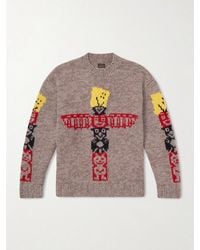 Kapital - Peckish Totem Pole Intarsia Wool Sweater - Lyst