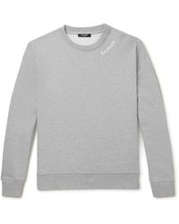 Balmain - Logo-embroidered Cotton-jersey Sweatshirt - Lyst