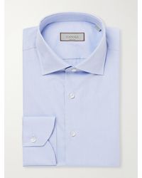 Canali - Impeccabile Cutaway-Collar Cotton-Poplin Shirt - Lyst