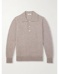 Piacenza 1733 - Cashmere And Silk-Blend Polo Sweater - Lyst