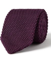 MR P. - 7cm Knitted Silk Tie - Lyst