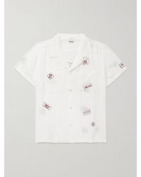Bode - On Air Convertible-collar Embroidered Cotton And Silk-blend Voile Shirt - Lyst