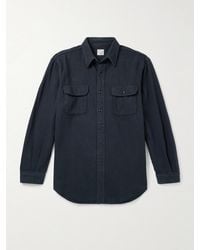 Orslow - Organic Cotton-flannel Shirt - Lyst