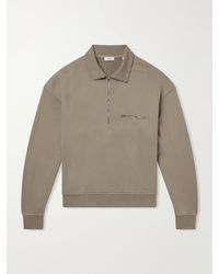 Agolde - Pavillion Cotton-Jersey Half-Zip Sweatshirt - Lyst