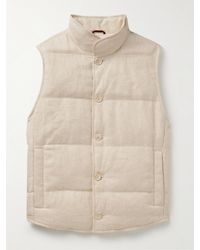 Brunello Cucinelli - Slim-fit Quilted Padded Linen - Lyst