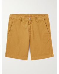Massimo Alba - Vela Slim-fit Straight-leg Cotton And Linen-blend Canvas Shorts - Lyst