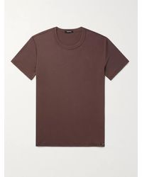 Tom Ford - T-shirt in jersey di cotone stretch - Lyst