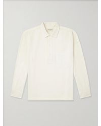 Officine Generale - Jordy Cotton-Twill Polo Shirt - Lyst