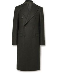 Richard James - Double-breasted Striped Wool-twill Coat - Lyst