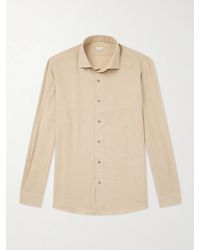 Caruso - Cotton And Cashmere-Blend Shirt - Lyst