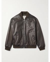 Valstar - Oversized Leather Bomber Jacket - Lyst