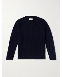 MR P. - Cable-knit Merino Wool Sweater - Lyst