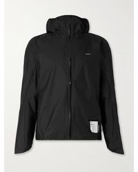 Satisfy - Rain Fly Hooded Logo-Printed Pertex Shield Air Jacket - Lyst