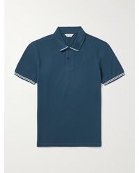 Club Monaco - Polohemd aus Stretch-Baumwoll-Piqué mit Streifen - Lyst