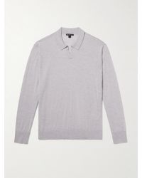 James Perse - Cashmere Polo Shirt - Lyst
