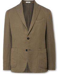 Boglioli - K-jacket Unstructured Cotton And Linen-blend Blazer - Lyst