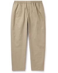 A Kind Of Guise - Banasa Straight-leg Cotton And Linen-blend Flannel Trousers - Lyst