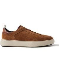 Officine Creative - Sequel 002 Leather-Trimmed Suede Sneakers - Lyst