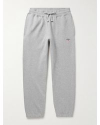 Noah - Core Tapered Logo-embroidered Cotton-jersey Sweatpants - Lyst