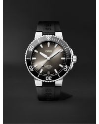 Oris - Aquis Date Automatic 41.5mm Stainless Steel And Rubber Watch - Lyst