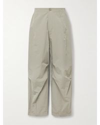Amomento - Pantaloni a gamba larga in micro-ripstop di misto nylon con pinces - Lyst