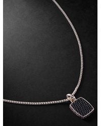 John Hardy - Id Tag Sterling Sapphire Pendant Necklace - Lyst