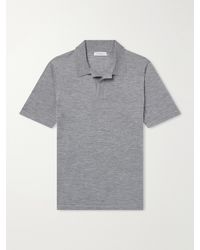 Gabriela Hearst - Stendhal Cashmere And Silk-Blend Polo Shirt - Lyst