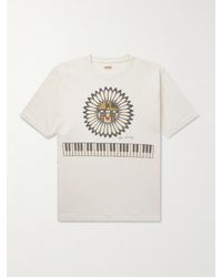 Kapital - Printed Cotton-jersey T-shirt - Lyst