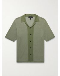 Rag & Bone - Harvey Camp-collar Cotton-jacquard Shirt - Lyst