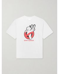 SAINT Mxxxxxx - Saint Horror Printed Cotton-jersey T-shirt - Lyst