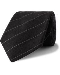 Brunello Cucinelli - 7.5cm Striped Linen Tie - Lyst