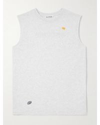 Acne Studios - Logo-Appliquéd Cotton-Jersey Tank Top - Lyst