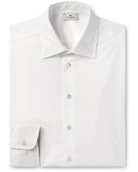 Etro - Slim-fit Cotton-poplin Shirt - Lyst