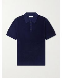 MR P. - Organic Cotton And Cashmere-Blend Polo Shirt - Lyst