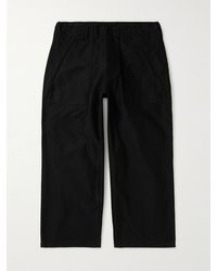 Beams Plus - Wide-leg Cotton-twill Trousers - Lyst