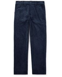 A.P.C. - Fergus Straight-leg Cotton-blend Corduroy Trousers - Lyst