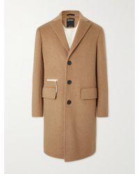 men camel topcoat