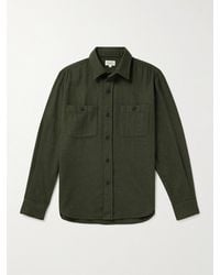 Hartford - Percey Recycled Wool-blend Flannel Overshirt - Lyst