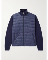Ralph Lauren - Slim-Fit Padded Shell-Trimmed Wool Jacket - Lyst