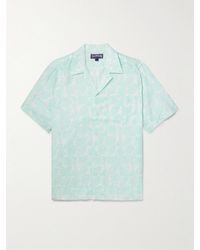 Vilebrequin - Charli Camp-Collar Floral-Print Linen Shirt - Lyst