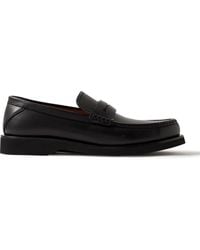 Zegna - X-lite Leather Penny Loafers - Lyst