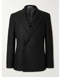 MR P. - Double-breasted Cashmere-blend Flannel Suit Jacket - Lyst