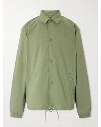 Polo Ralph Lauren - Logo-embroidered Cotton-blend Seersucker Blouson Jacket - Lyst