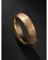 Ole Lynggaard Copenhagen Julius Engraved Gold Ring - Metallic
