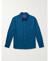 The Elder Statesman - Wool And Cashmere-Blend Twill Shirt - Lyst