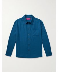 The Elder Statesman - Wool And Cashmere-Blend Twill Shirt - Lyst