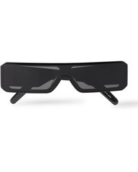 Rick Owens - Gethshades Rectangle-frame Acetate Sunglasses - Lyst