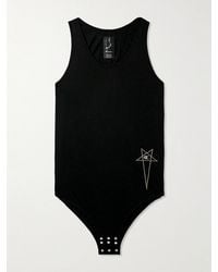 Rick Owens - Champion Basketball Logo-Embroidered Organic Cotton-Jersey Bodysuit - Lyst