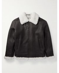 Loewe - Oversized Shearling-lined Leather Jacket - Lyst
